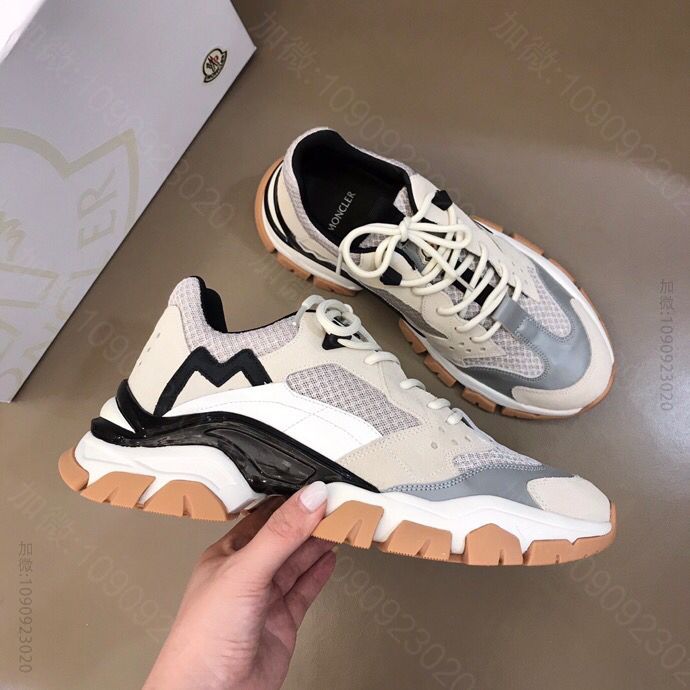 Moncler蒙口男鞋运动鞋,TREVOR绒面革橡胶面皮革运动鞋