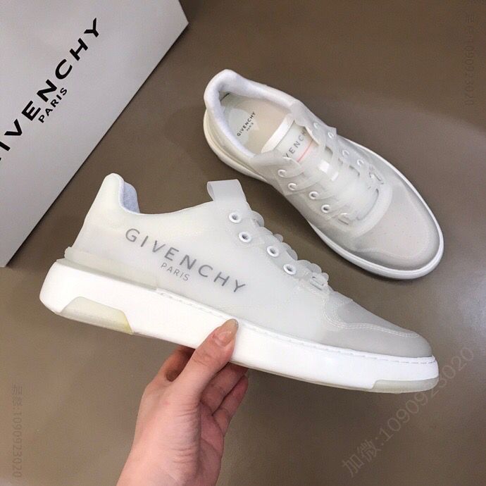 Givenchy 纪梵希 Gv~y新款Spectre白色透明PVC低帮运动鞋