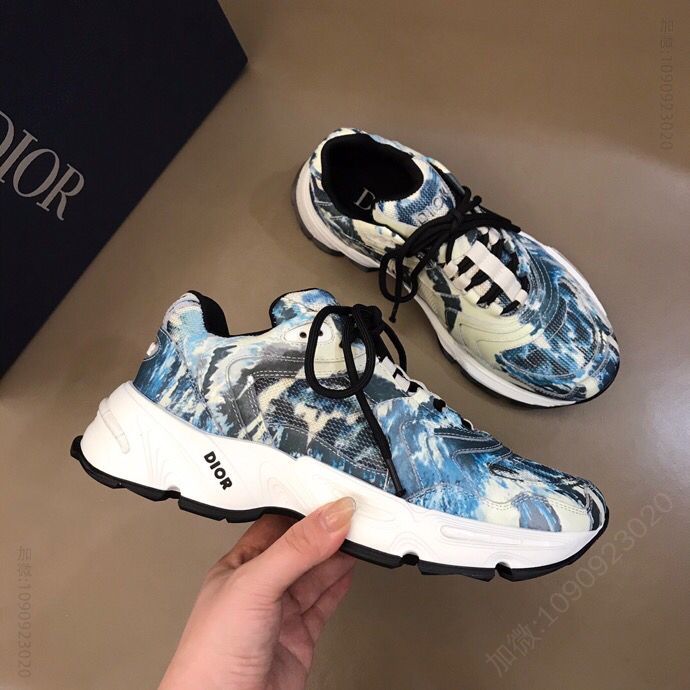 DIOR迪奥 2023新品大理石新色CD1 情侣运动鞋