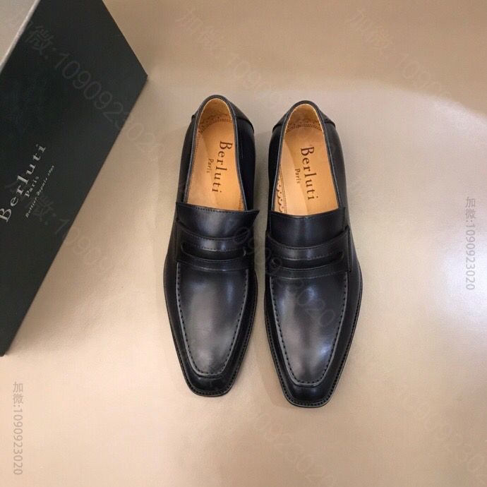 Berluti伯鲁提 Ber意大利奢品擦色手绘进口牛皮男士商务皮鞋