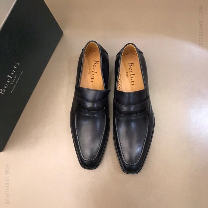Berluti伯鲁提 Ber意大利奢品擦色手绘进口牛皮男士商务皮鞋
