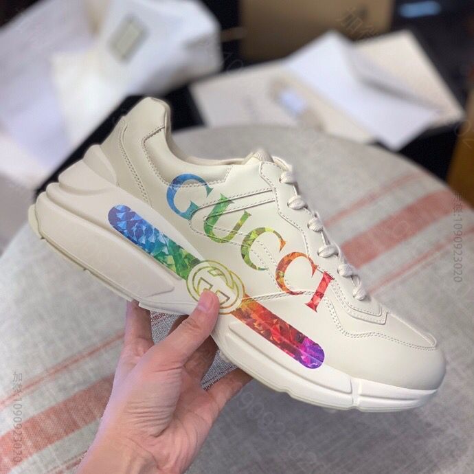 Gucci古驰 采用厚实鞋底【G家高版本】男女款复古运动鞋
