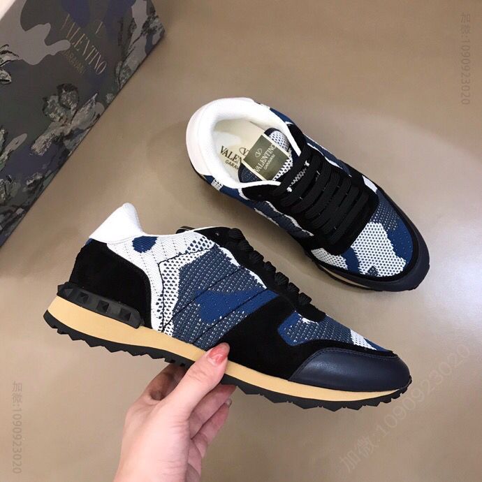华伦天奴 V T Rockrunner Camouflage 男士迷彩运动鞋