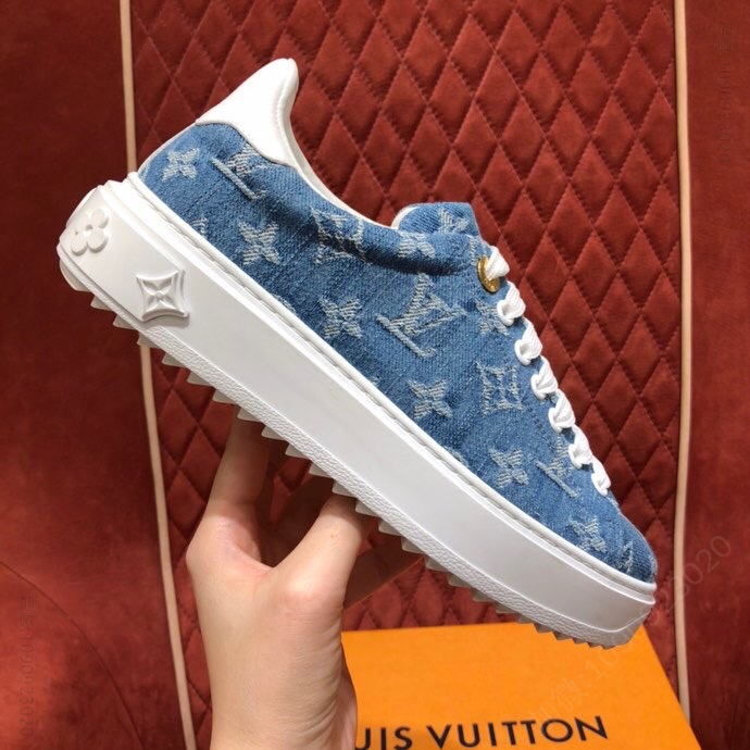 LV/路易威登 Monogram牛仔布STELLAR 运动鞋