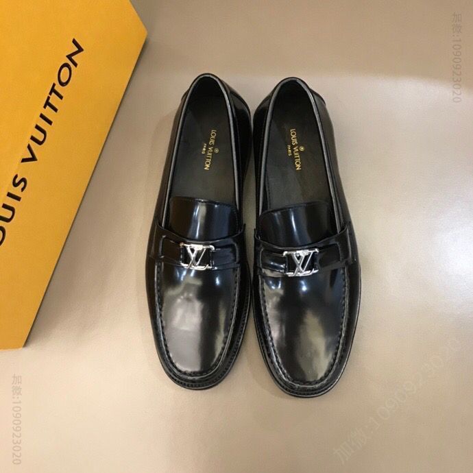 LV/路易威登 进口头层牛皮 水染头层牛里L 高端版本、男士商务皮鞋