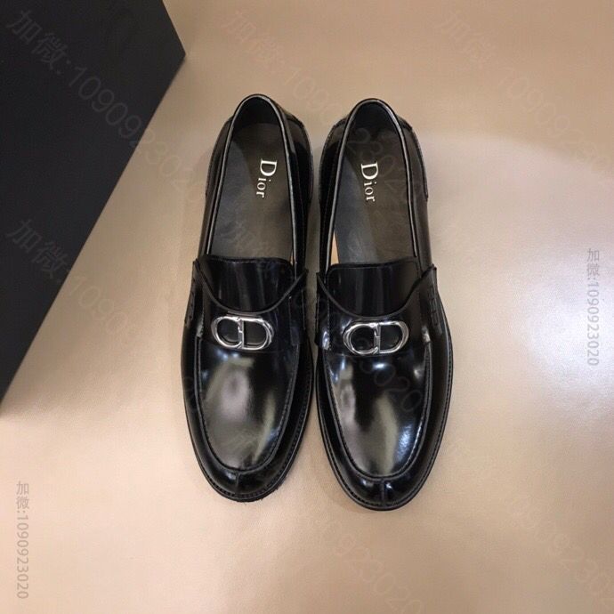 dior迪奥 进口开边珠牛皮D～r 男士商务休闲皮鞋