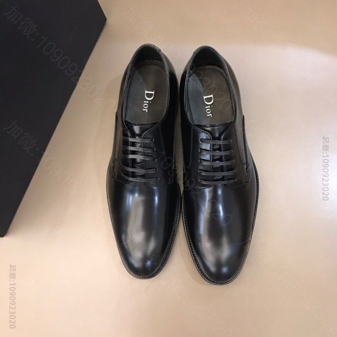 dior迪奥 进口开边珠牛皮D～r 男士商务休闲皮鞋