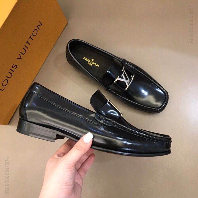 LV/路易威登 L 高端真皮大底、经典男士商务皮鞋