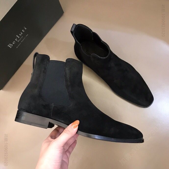 Berluti伯鲁提 Ber意大利奢品，秋冬男士高帮靴