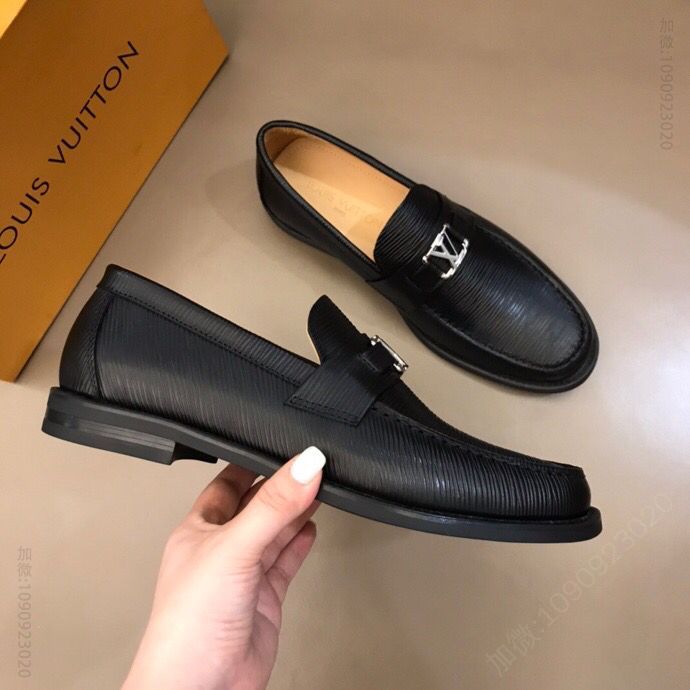 LV/路易威登 进口原版材质经典细扣高端男士商务皮鞋