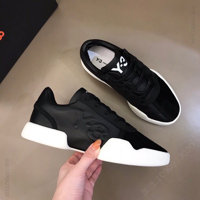 Y3 纳帕牛皮拼接反绒牛皮初秋男士运动鞋