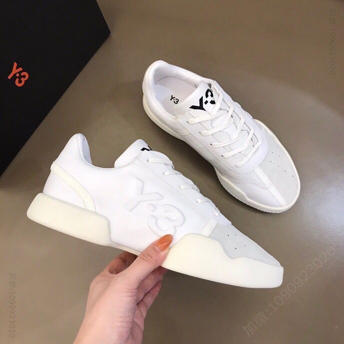 Y3 纳帕牛皮拼接反绒牛皮初秋男士运动鞋