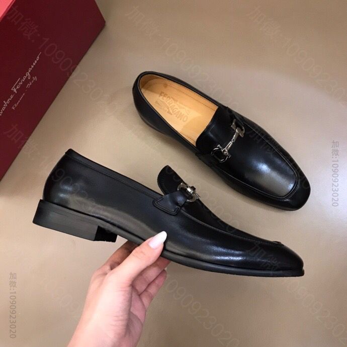 Ferragamo菲拉格慕 进口头层软面牛皮F 高端男士商务休闲皮鞋