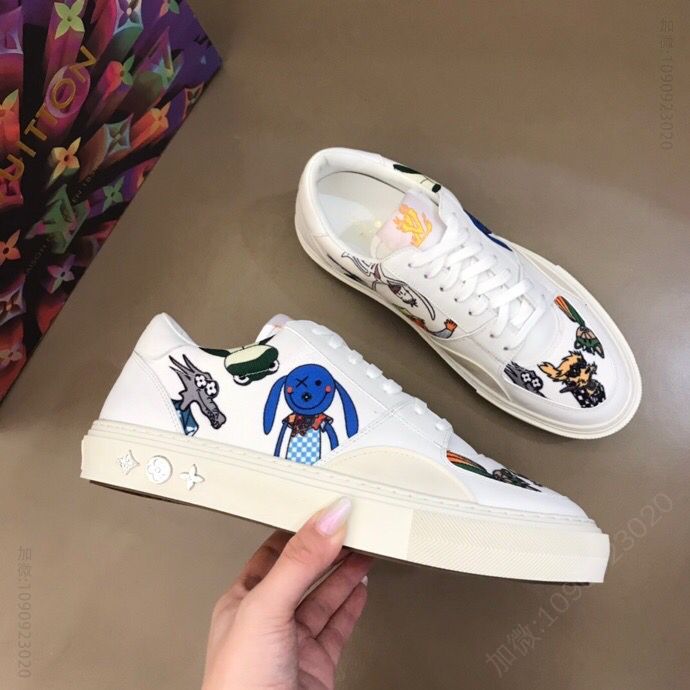 LV/路易威登 L奢品TROCADERO系带鞋男士休闲鞋