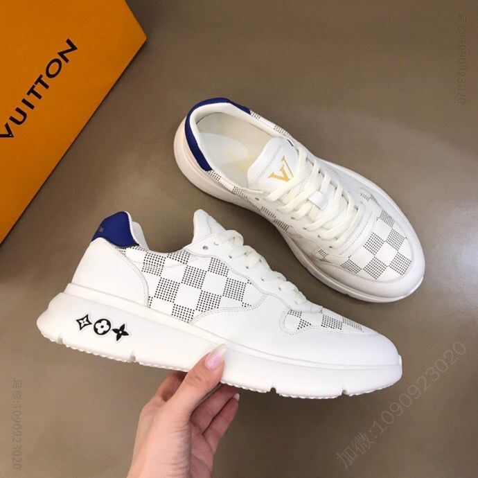 LV/路易威登 粒面小牛皮L 新品男士高端休闲运动鞋