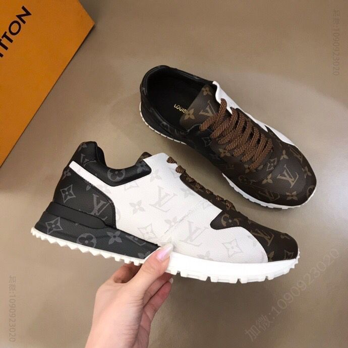 LV/路易威登 奢侈新品Run Away低帮老花运动鞋