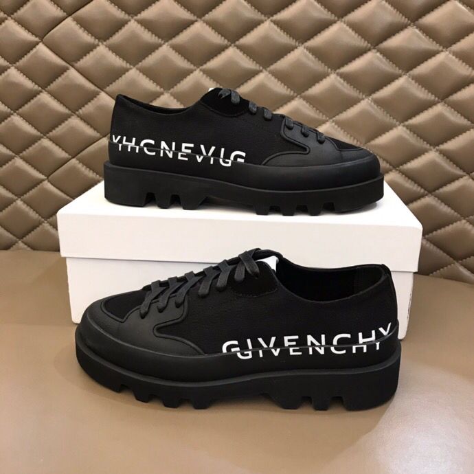 Givenchy 纪梵希 GV～y最新单品，高端男士厚底帆布休闲鞋商务皮鞋
