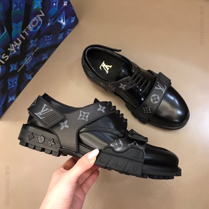 LV/路易威登 LV Derby Harness 男士顶级高端系带皮鞋
