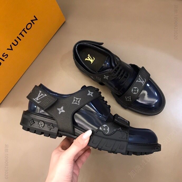 LV/路易威登 LV Derby Harness 男士顶级高端系带皮鞋