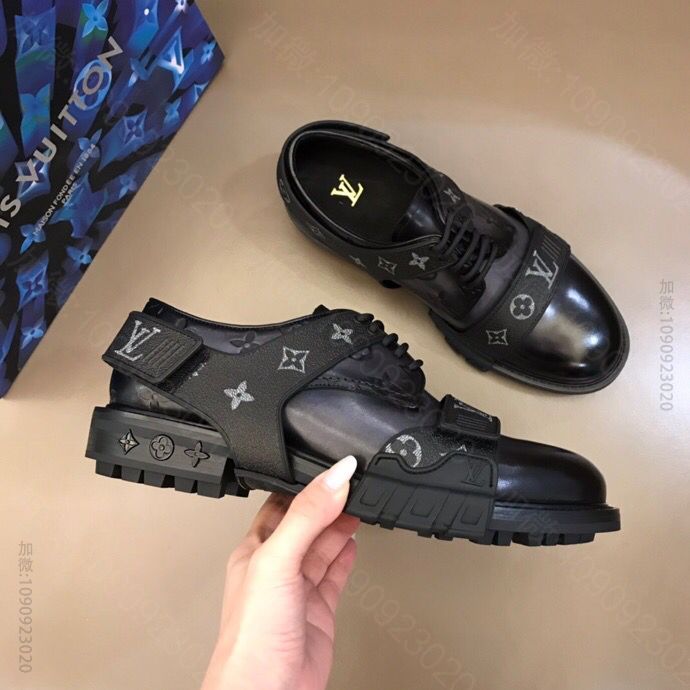 LV/路易威登 LV Derby Harness 男士顶级高端系带皮鞋