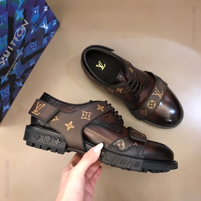LV/路易威登 LV Derby Harness 男士顶级高端系带皮鞋