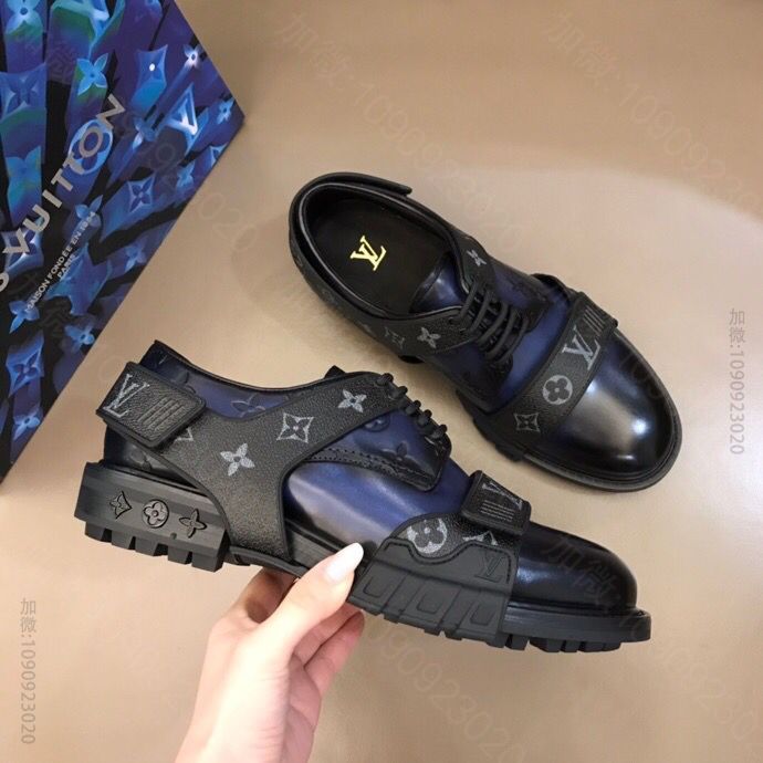 LV/路易威登 LV Derby Harness 男士顶级高端系带皮鞋