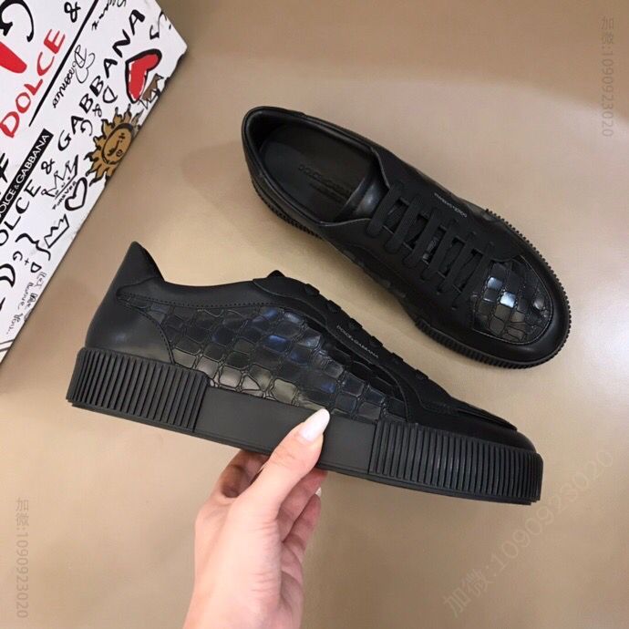 D& G杜嘉班纳 头层柔软小牛皮新品奢潮运动鞋