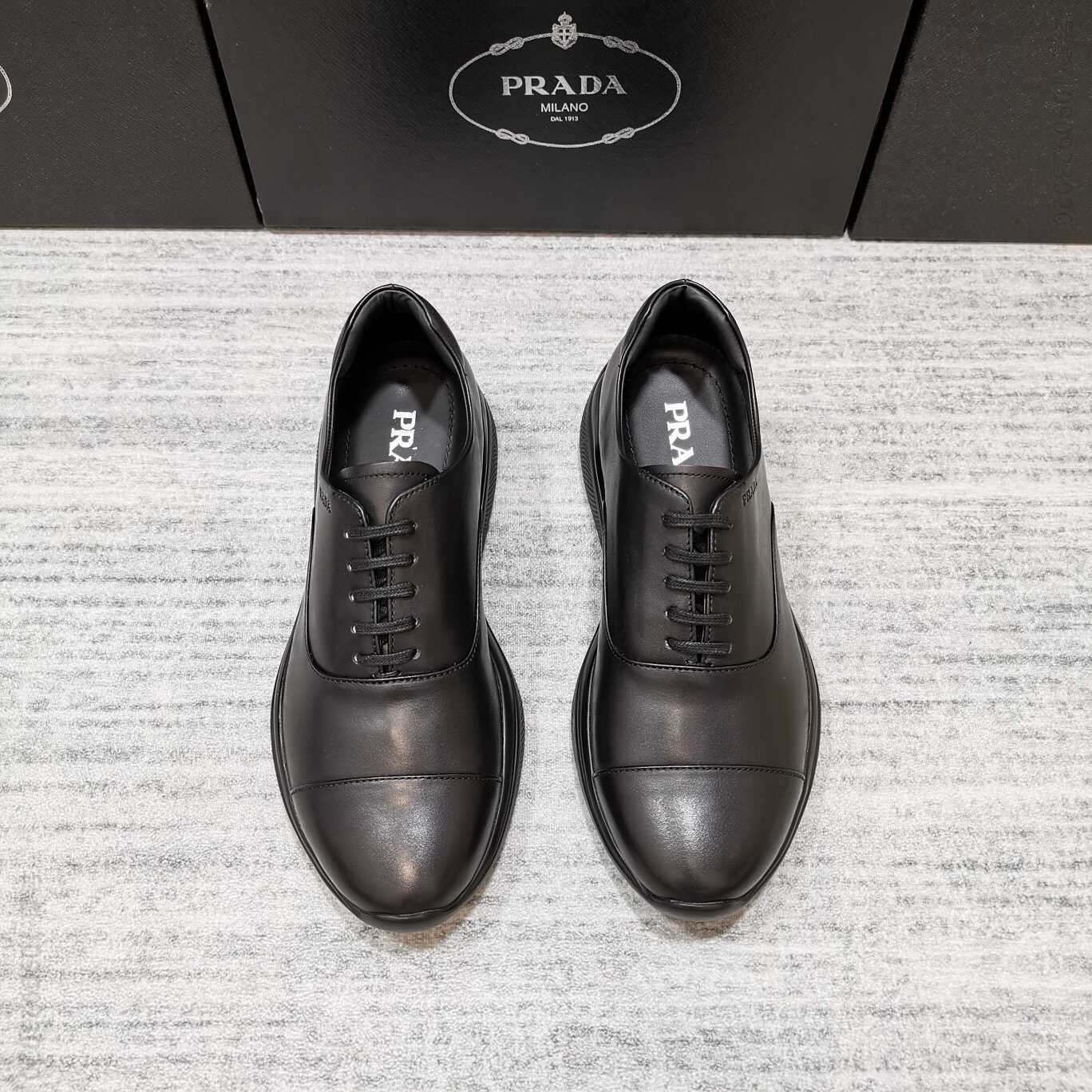 PRADA 普拉达 专柜同步发售 超轻超舒适男款牛津系带鞋