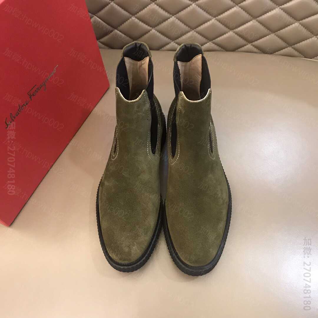 Ferragamo菲拉格慕男士秋冬高帮靴 名品菲拉格慕短靴 