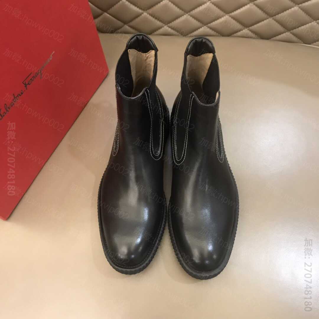 Ferragamo菲拉格慕男士秋冬高帮靴 精品菲拉格慕短靴 