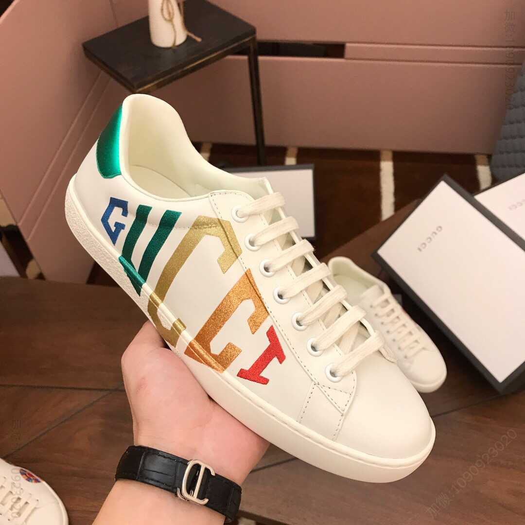 gucci古驰 男士Ace系列经典款低帮运动鞋