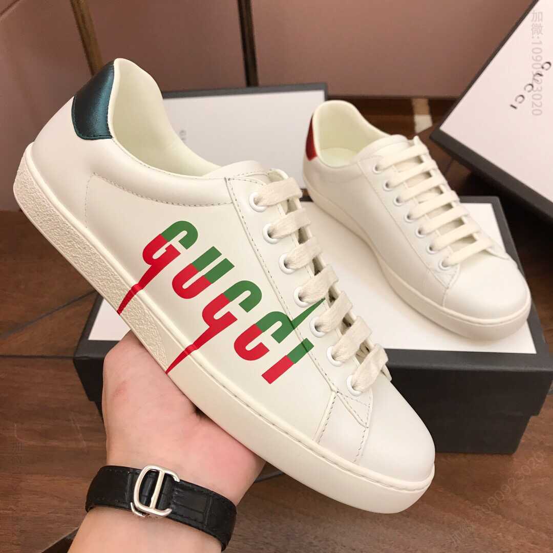 gucci古驰 男士Ace系列经典款低帮运动鞋