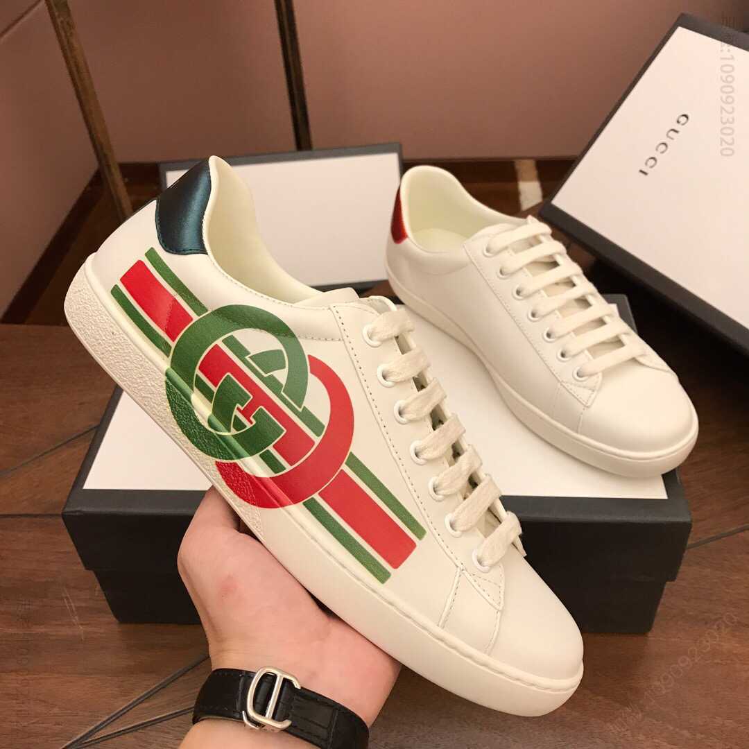 gucci古驰 男士Ace系列经典款低帮运动鞋