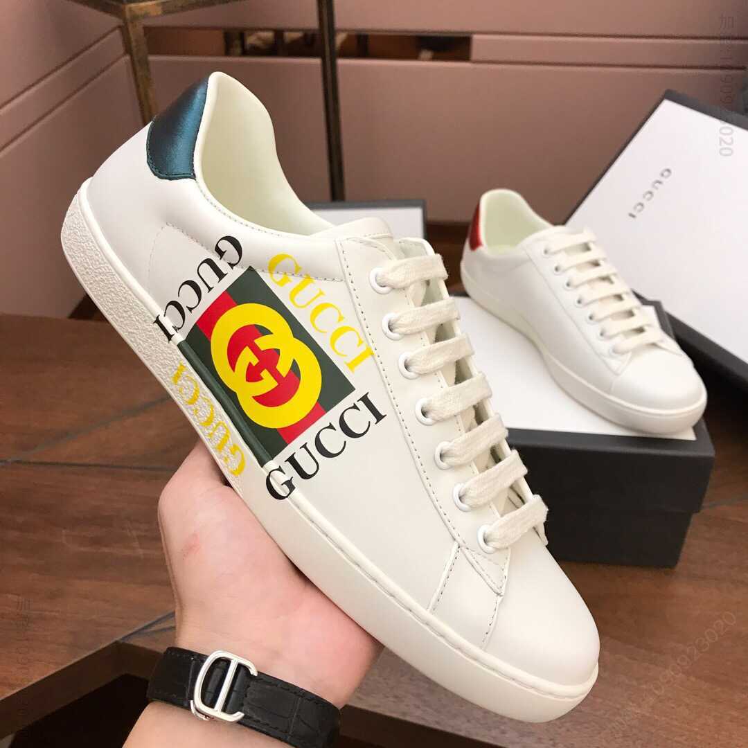 gucci古驰 男士Ace系列经典款低帮运动鞋
