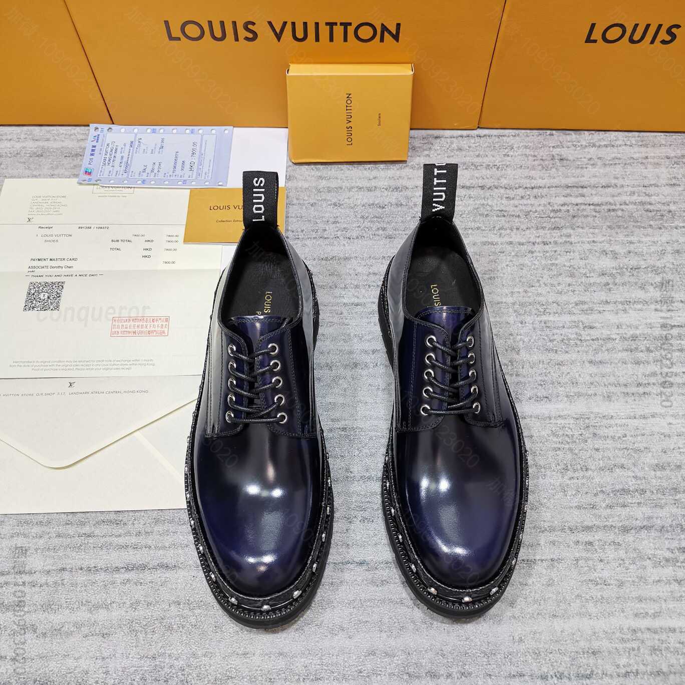 LOUIS VUITTON 路易威登专柜热卖款 BLACK ICE 系带鞋