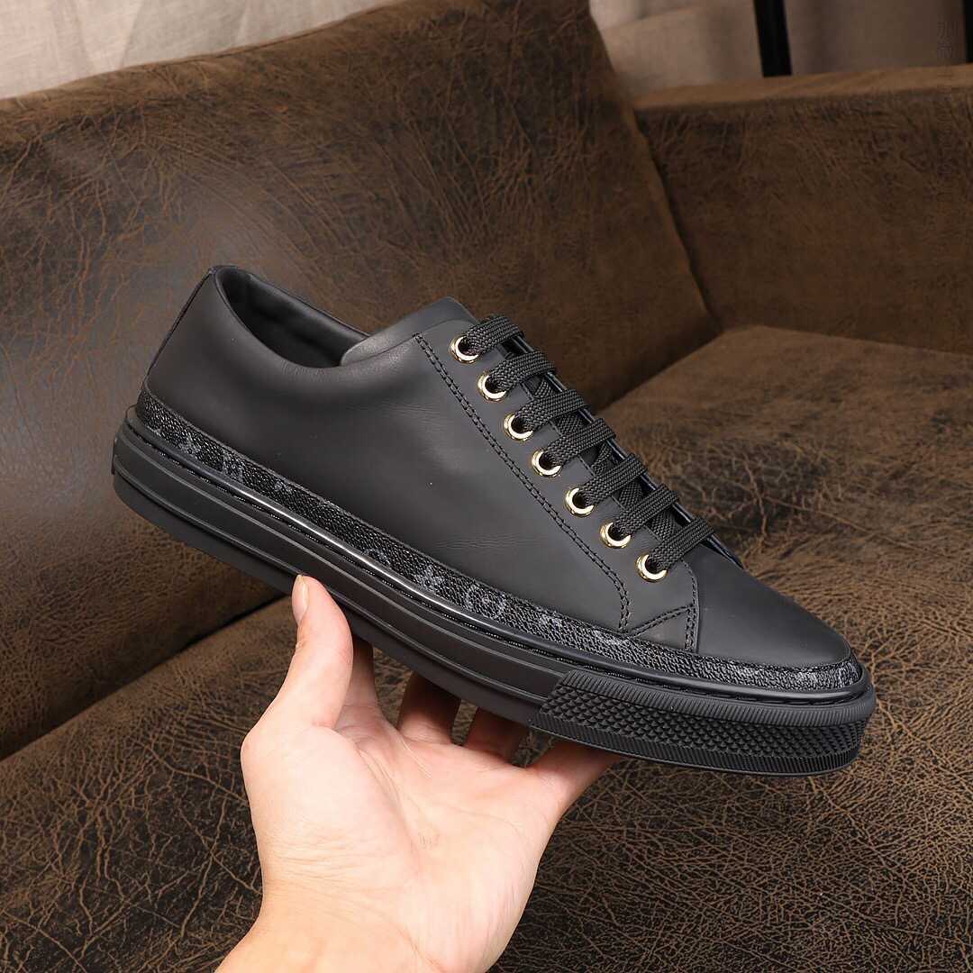 LOUISVUITTON(路登）官网同步新款 进口小牛皮鞋面休闲板鞋平板鞋