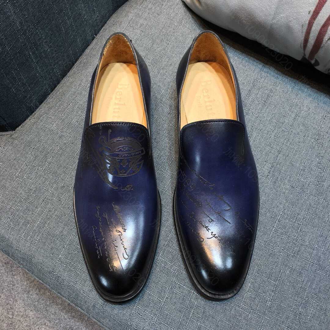 【Berluti】伯鲁提 固特异手工订制真皮大底男士商务正装皮鞋