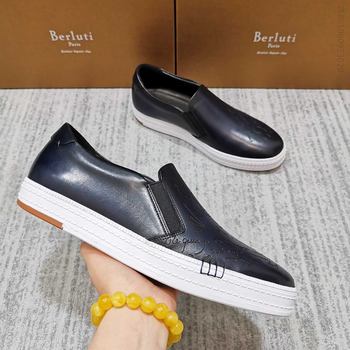 BERLUTI 布鲁提 乐福鞋 PLAYTIME PALERMO 运动鞋套脚平板鞋
