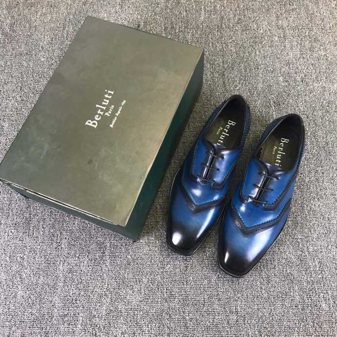 【Berlutl】布鲁提 19新款Alessandro Demesure系列三鞋眼系带鞋