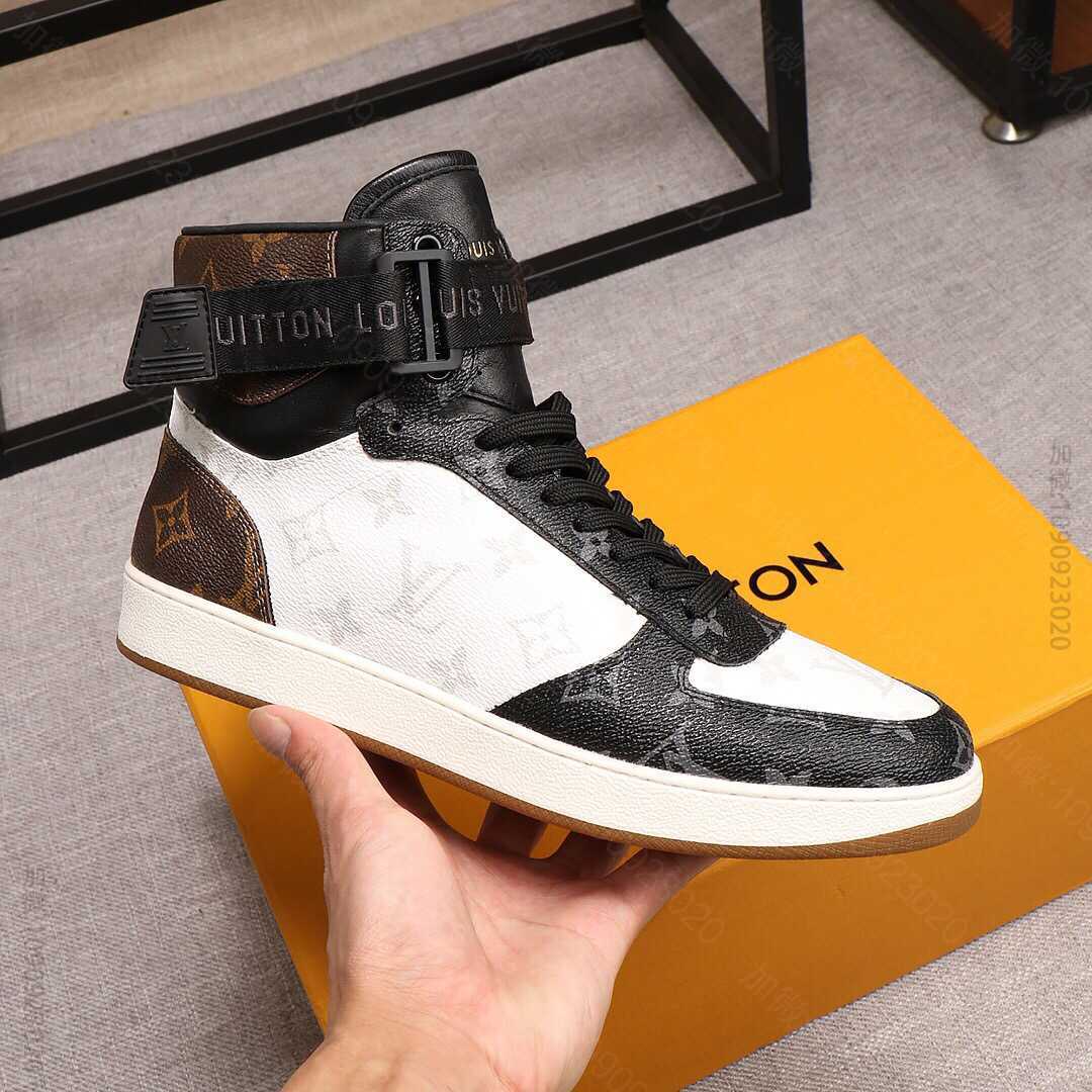 LOUISVUITTON(路登）官网同步新款 进口小牛皮鞋面休闲男士高帮鞋