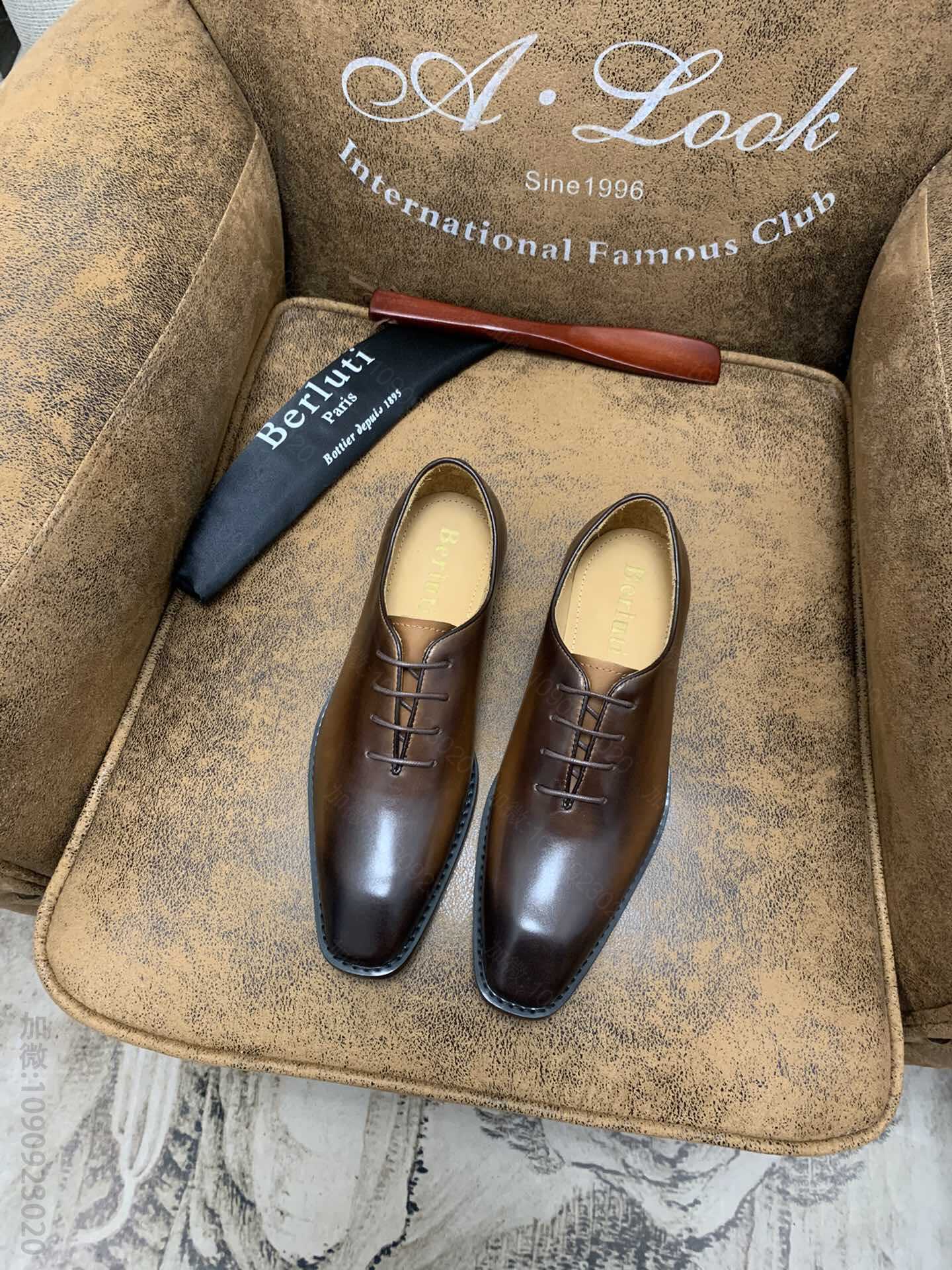 Berluti⋯（伯尔鲁帝）成立于1895年的法国男士进口牛皮鞋面男士商务正...