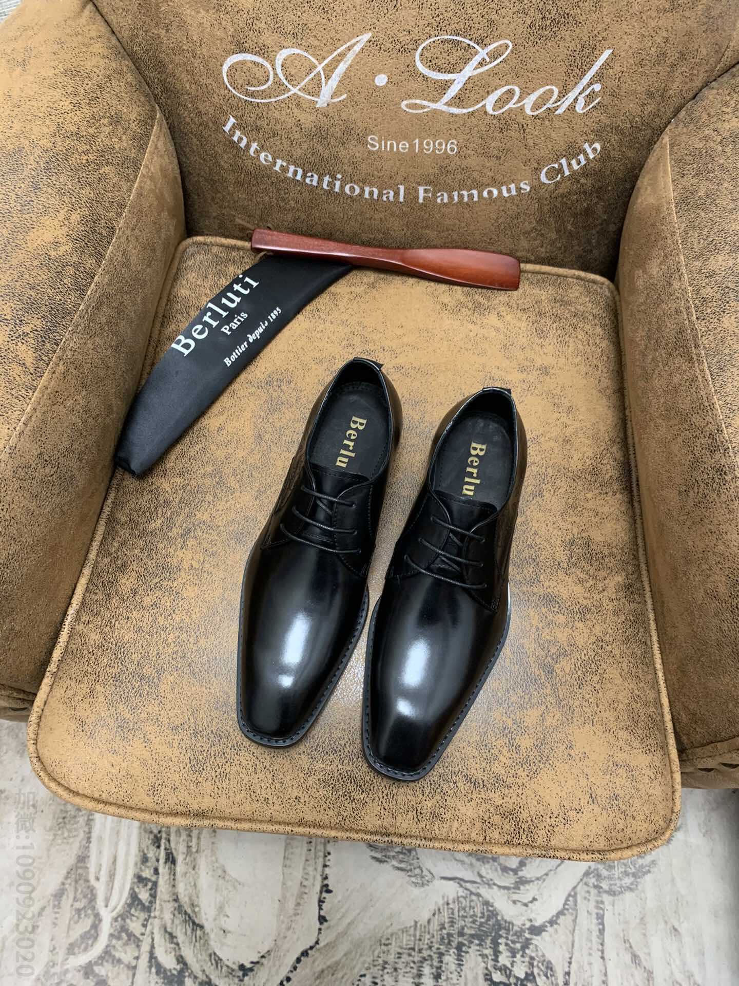 Berluti⋯（伯尔鲁帝）成立于1895年的法国男士进口牛皮鞋面男士商务正装皮鞋