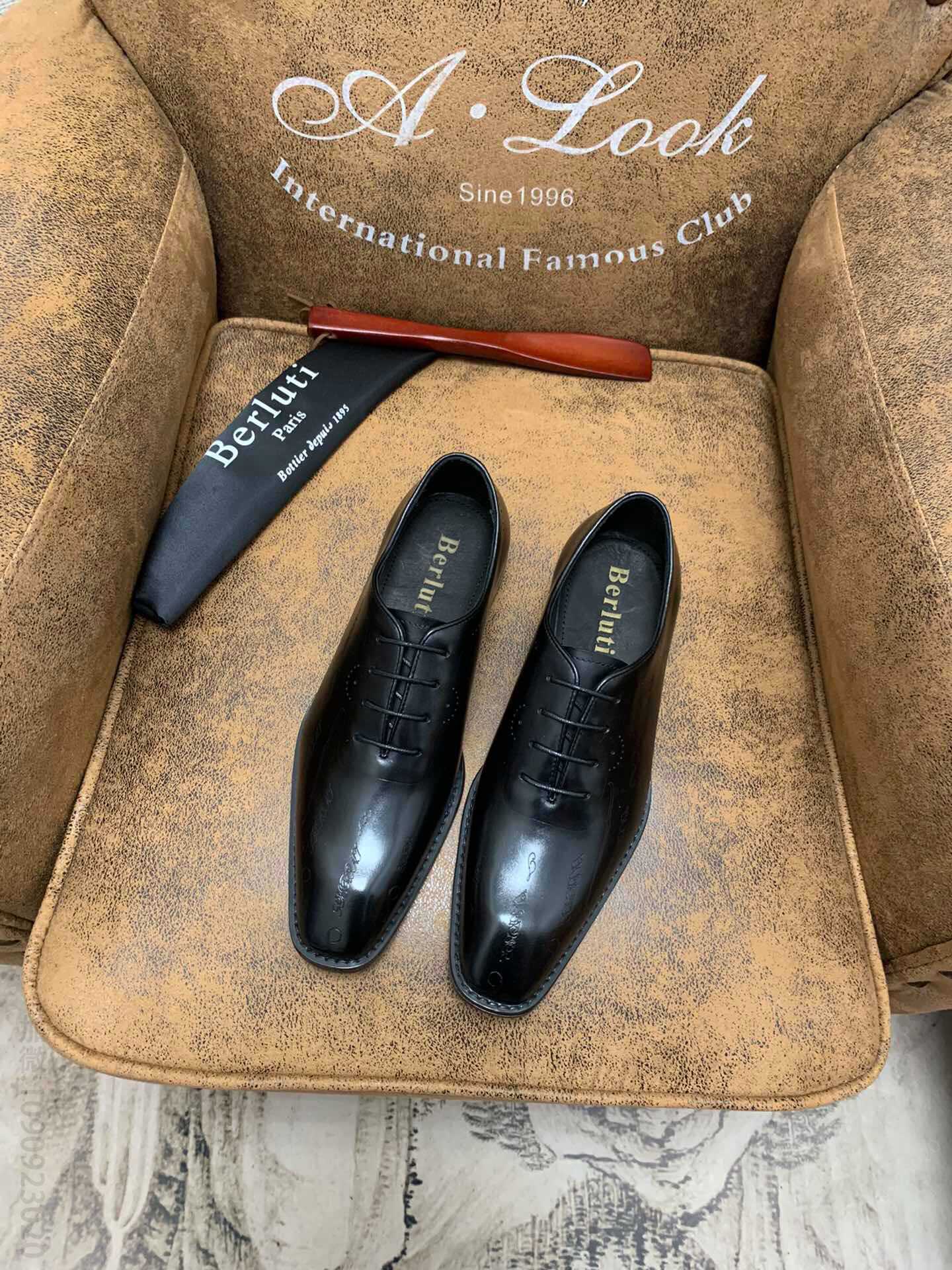 Berluti⋯（伯尔鲁帝）成立于1895年的法国男士进口牛皮鞋面男士商务正装皮鞋