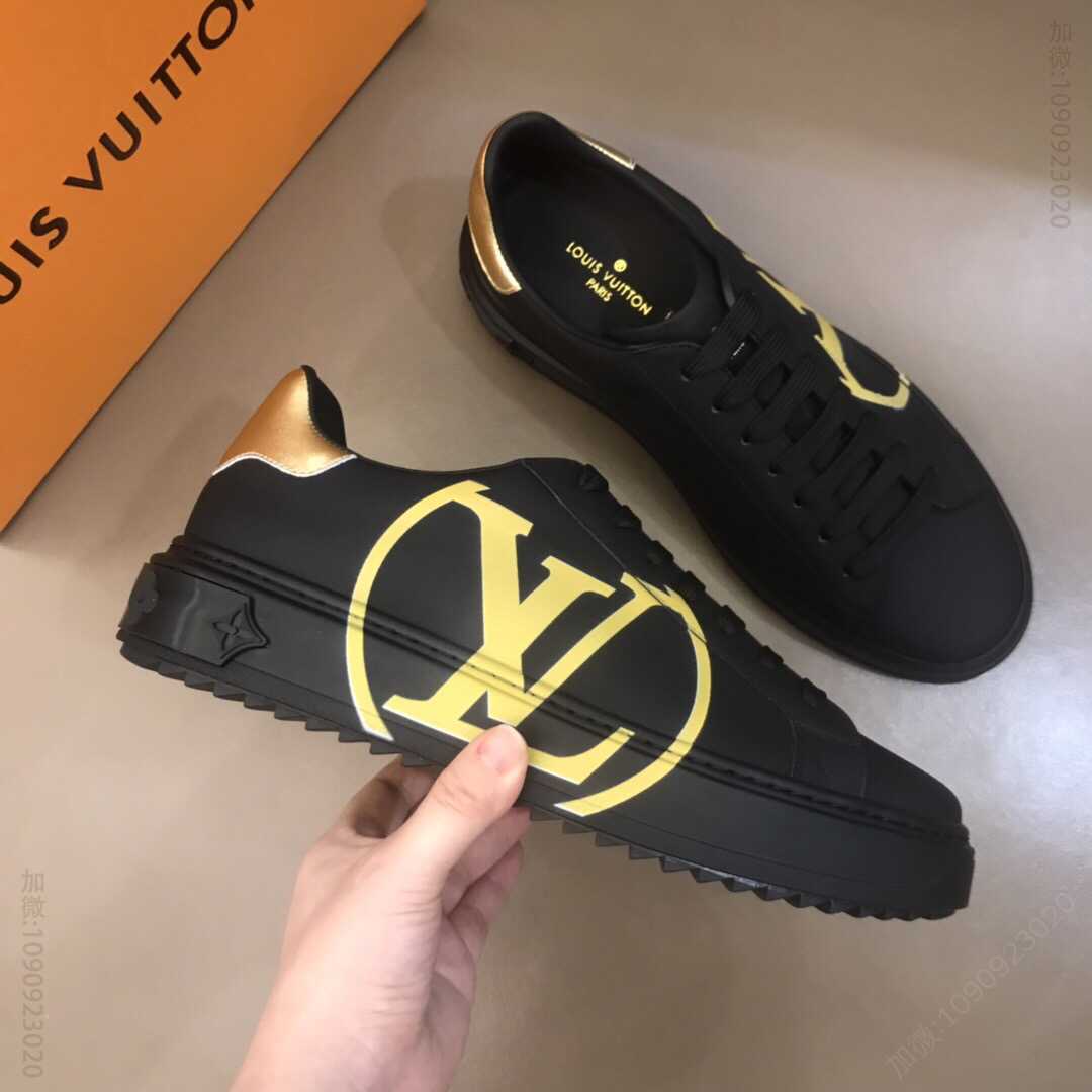 LV/路易威登 进口牛皮材质经典情侣款奢牌运动休闲鞋
