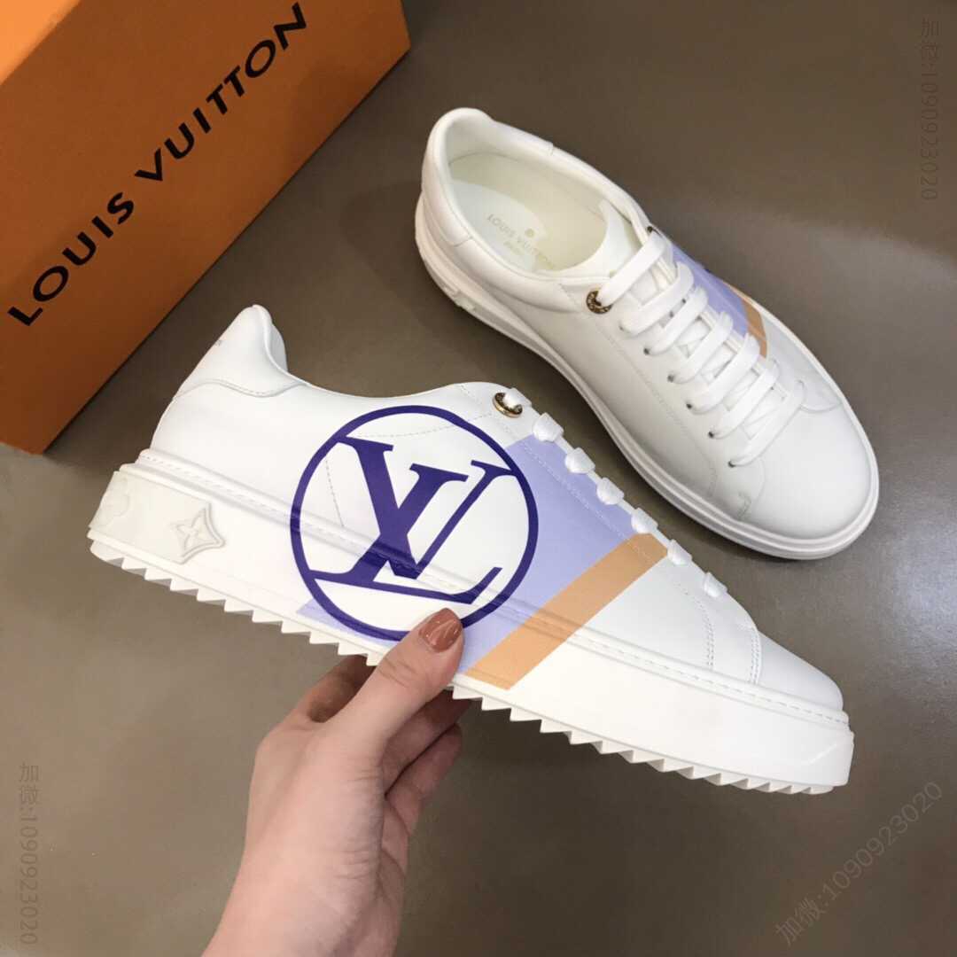 LV/路易威登 进口牛皮材质经典情侣款奢牌运动休闲鞋