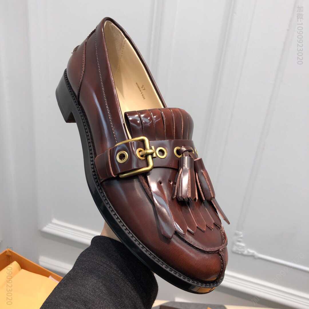 TODS 意大利进口开边珠小牛皮真皮大底女款皮鞋