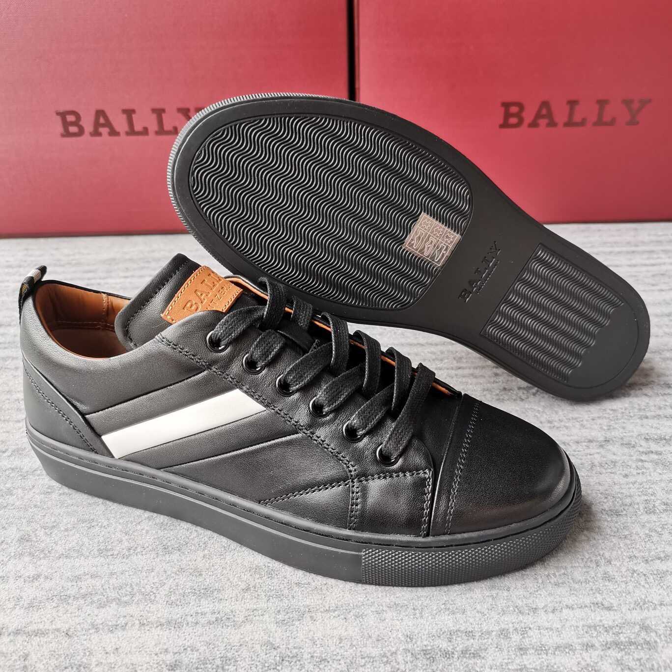 巴利 最新款小白鞋出货！bally男款休闲板鞋平板鞋