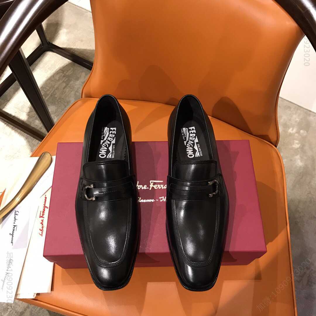 Ferragam菲拉格慕 真皮注塑大底固特异正装皮鞋