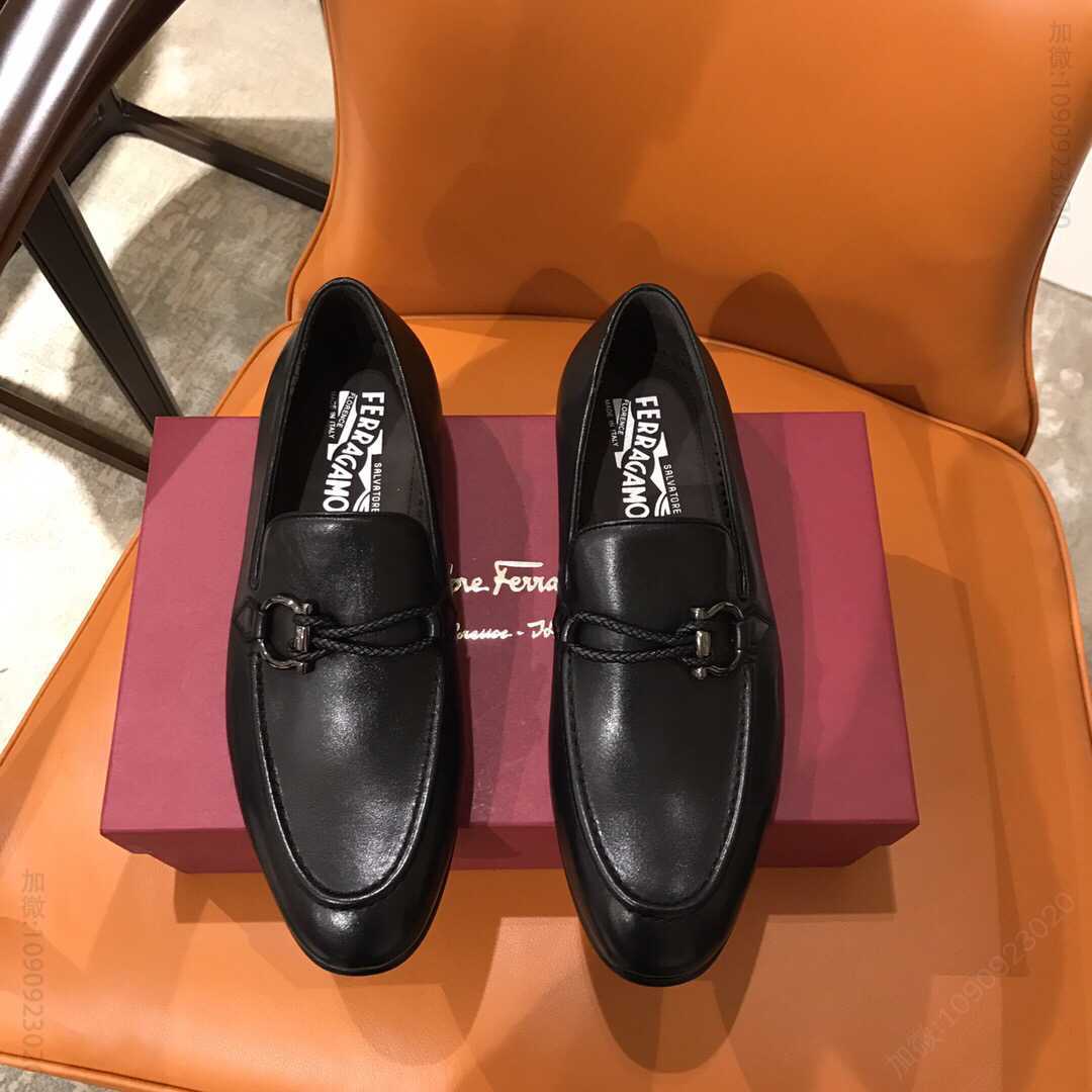 Ferragam菲拉格慕 真皮注塑大底固特异正装皮鞋