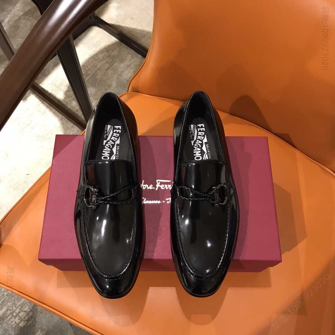 Ferragam菲拉格慕 真皮注塑大底固特异正装皮鞋
